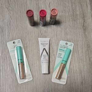 LOT Almay Makeup 6 Pieces: 2-Concealer Light Med, 3-Lip VIBES, 1-Primer Base